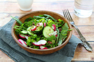 Appetizing salad in a bowl