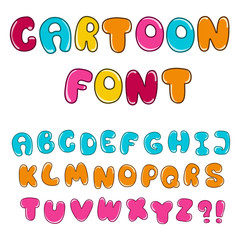 cartoon alphabet