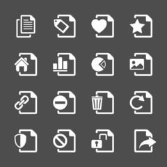 file document icon set 2, vector eps10