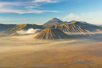 Fototapeta na wymiar Bromo volcano mountain landscape