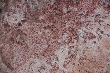 Surface of natural stone - crimson quartzite porphyry - obrazy, fototapety, plakaty