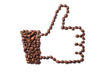 Coffee thumbs up