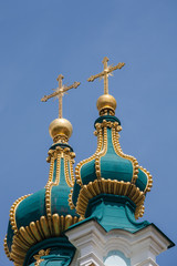 Fototapeta na wymiar St Andrew church domes