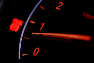 Tachometer detail