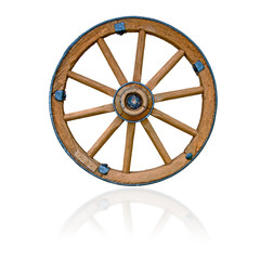 Old wooden wheel