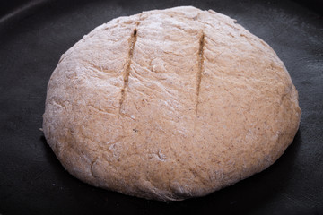 preform bread on a pallet