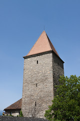 Fototapeta na wymiar Recktur - Turm - Wehrturm