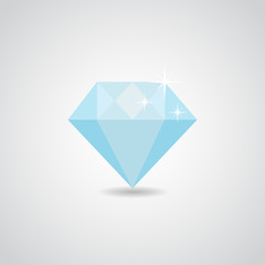 Diamond flat VECTOR icon.