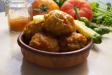tasty meatloaf with tomato