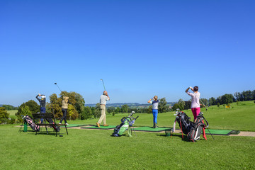 Üben auf der Driving Range