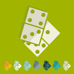 Flat design: domino