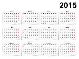Wandkalender 2015