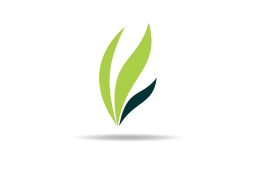 green nature leaf logo vector