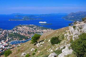 Fototapeta na wymiar Dubrovnik und Elaphiten - Dubrovnik and Elaphiti Islands 01