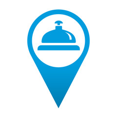 Icono localizacion simbolo timbre de hotel