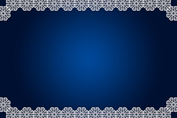 Christmas themed snow flake frame