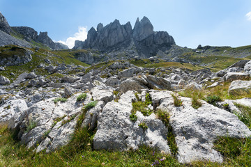 Fototapeta na wymiar Mountain landscape - inaccessible peaks