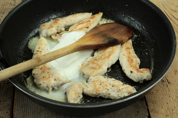 aiguillettes de poulet 