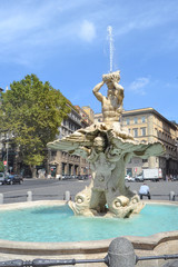 Obraz premium Fontana del tritone