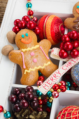 gingerbread with christmas decorations