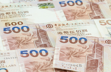 Hong Kong dollars background