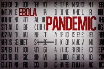 Obraz premium Digitally generated ebola word cluster