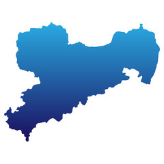 Sachsen in blau