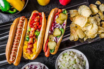 All beef dogs, variantion of hot dogs - 71689907
