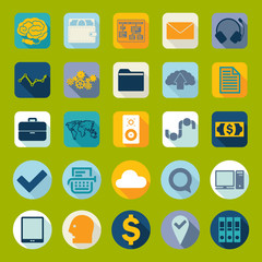 Set of business icons