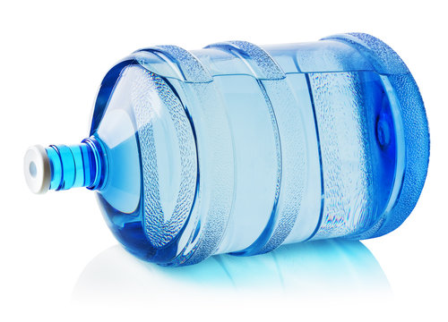 Big bottle of water isolated on the white background