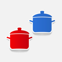 realistic design element: saucepan