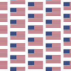 Flag of the United States seamless pattern