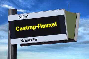 Anzeigetafel 6 - Castrop-Rauxel