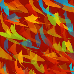 Naklejka na ściany i meble Colorful fractal background