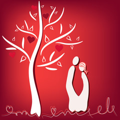 couple in love illustration