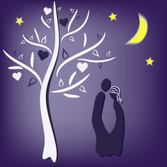 couple in love illustration