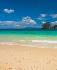 White Sand Stormy Scene