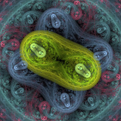 Obraz premium Colorful bacteria