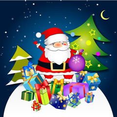 Santa Claus with gifts