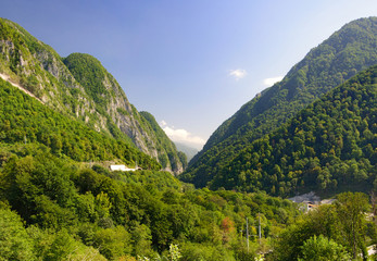 Ahtsu mountain gorge.
