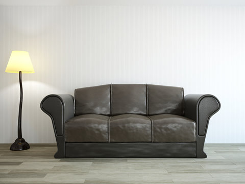 Sofa near the wall