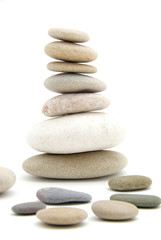 Fototapeta na wymiar Stack of balanced stones