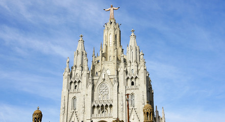 Templo del Sagrado Corazón en el Tibidabo de Barcelona