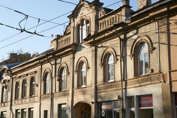 Fototapeta na wymiar Old house in Vilnius