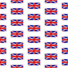 Flag of the United Kingdom seamless pattern