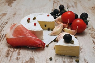 Portion of camembert