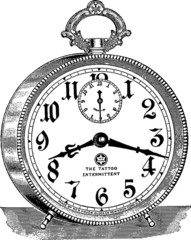 Plakat Vintage image alarm clock