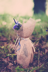 wine bottle on grass