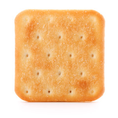 Dry cracker cookies isolated on white background cutout