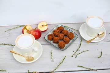 Sweet Dark Chocolate and Apple Truffles